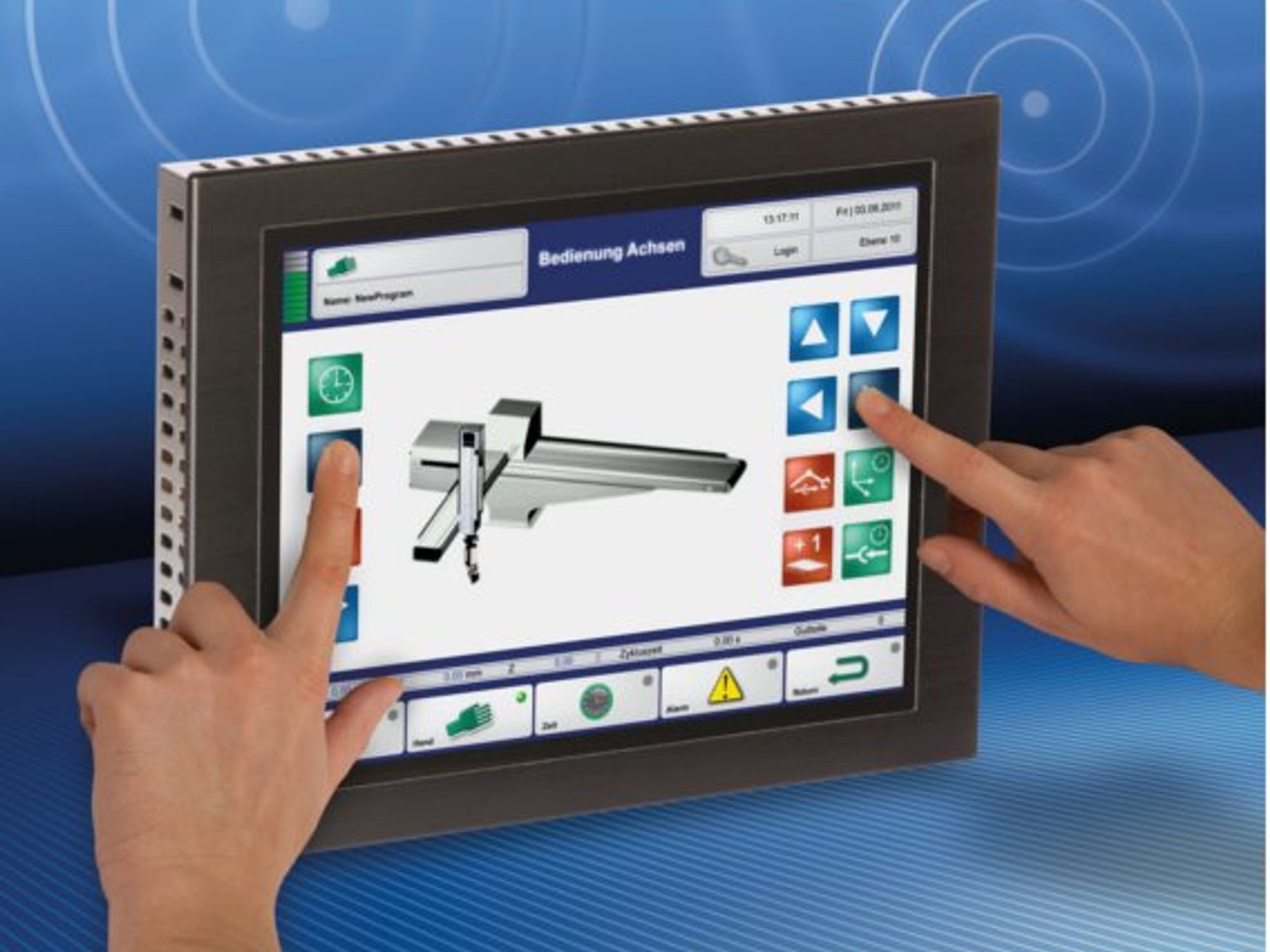 Multitouch-Panel Firma Sigmatek