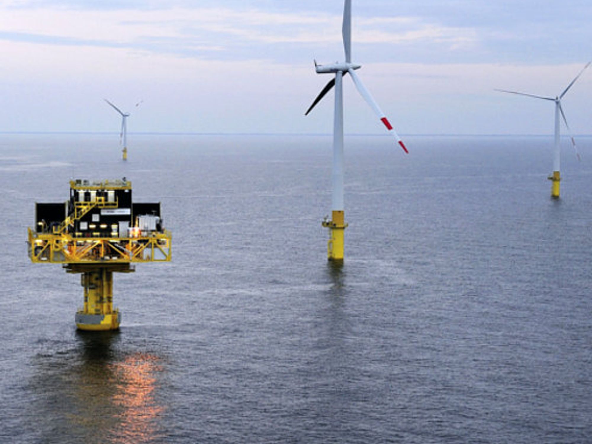 Offshore-Windanlage, Umspannstation Offshore-Windanlage, Umspannstation