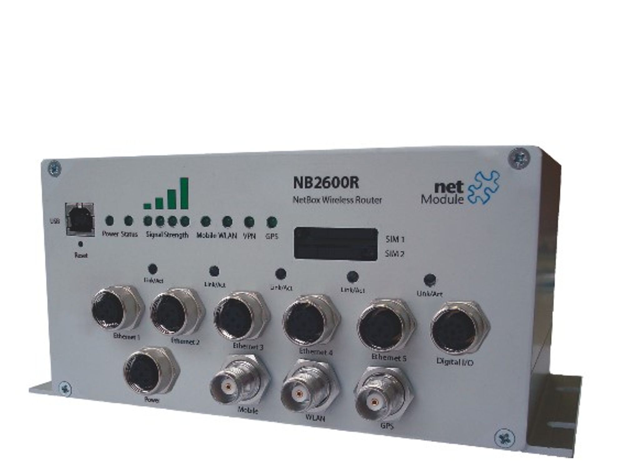 Für den Einsatz in Zügen optimiert ist die Version NB2600R von NetModule. Für den Einsatz in Zügen optimiert ist die Version NB2600R von NetModule.