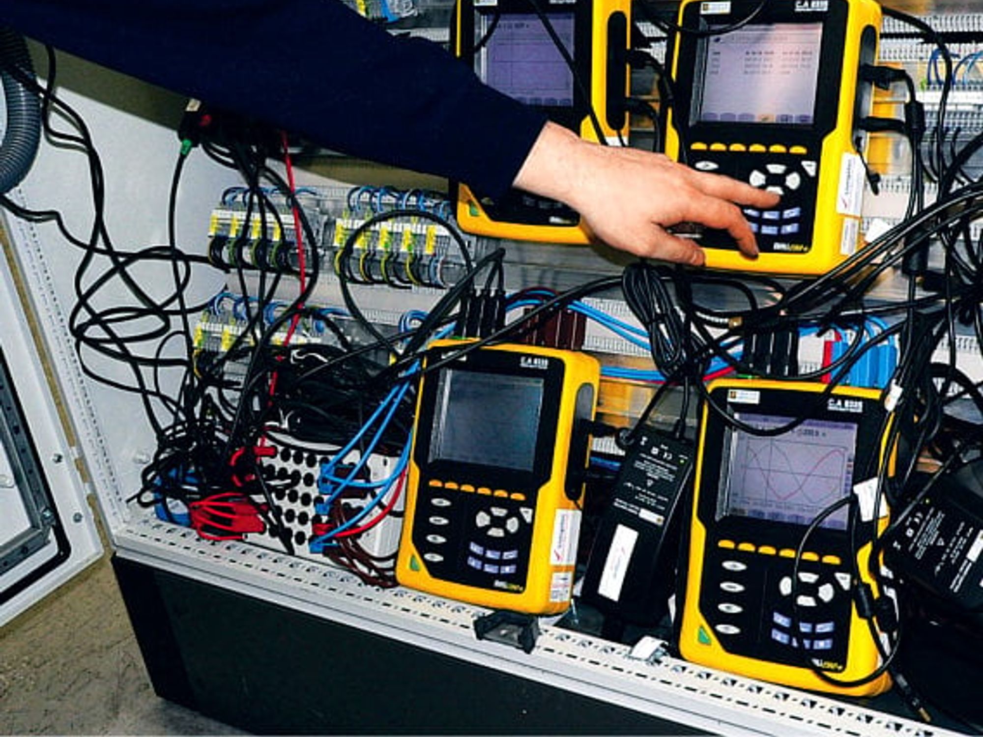 Messaufbau ProfiEnergy-Studie mit Netzanalysatoren Messaufbau ProfiEnergy-Studie mit Netzanalysatoren