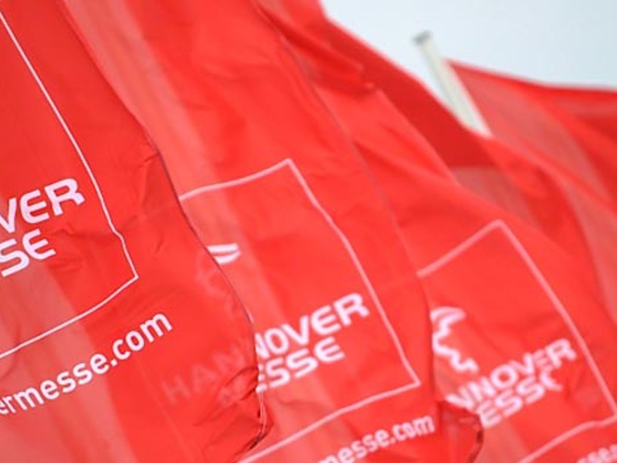 Flaggen der Hannover Messe