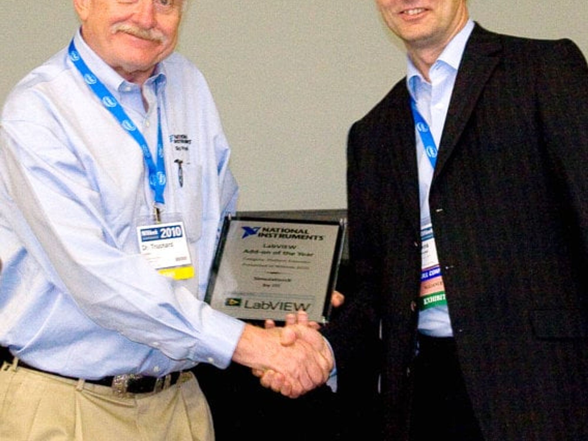 James Truchard (l.), Jens Schindler James Truchard (l.), Jens Schindler
