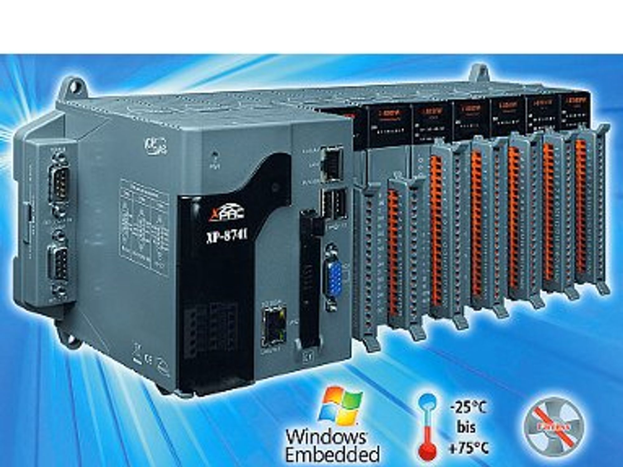 Spectra, DIN-Schienen-PCs der XP-8000-Serie