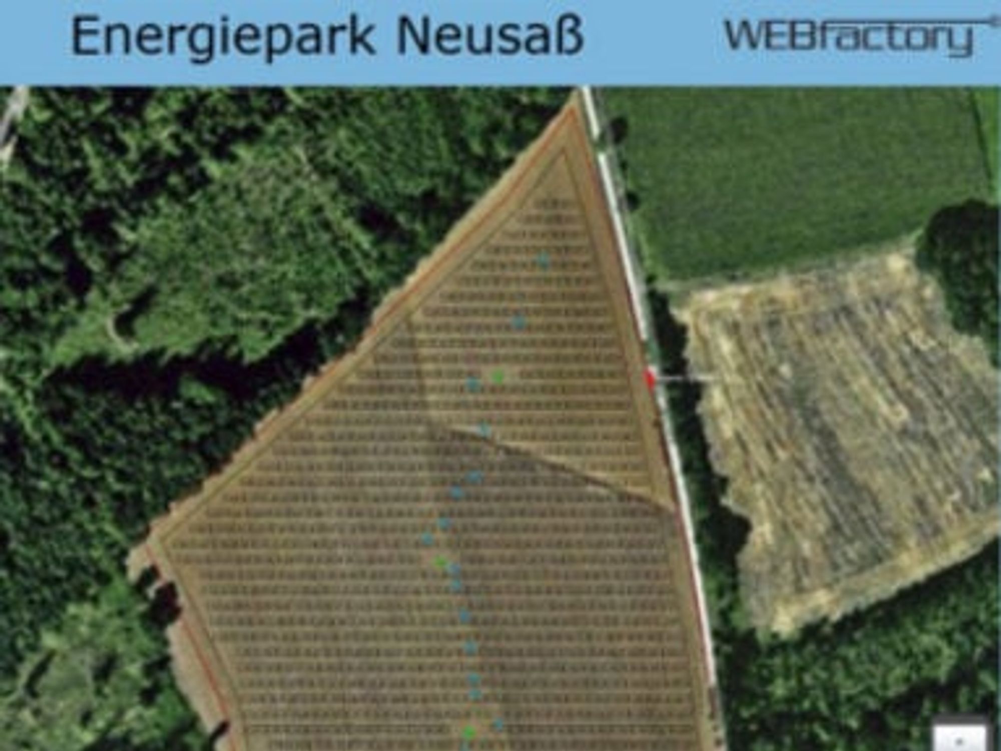 Webfactory Energiepark, Draufsicht Webfactory Energiepark, Draufsicht