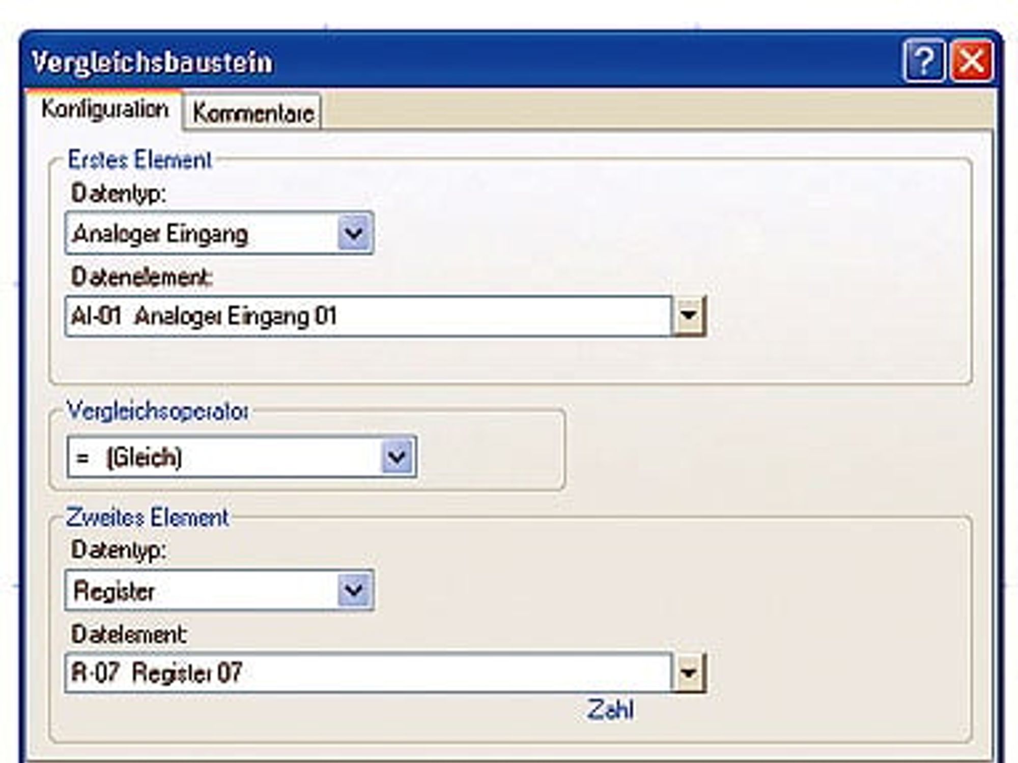 Alle Funktionsblöcke sind auf einfache Weise parametrierbar. Alle Funktionsblöcke sind auf einfache Weise parametrierbar.