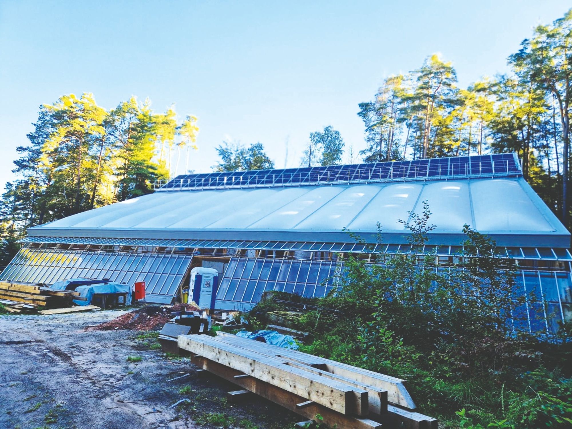 Mitek Nagelplattenbinder Photovoltaikanlage 
