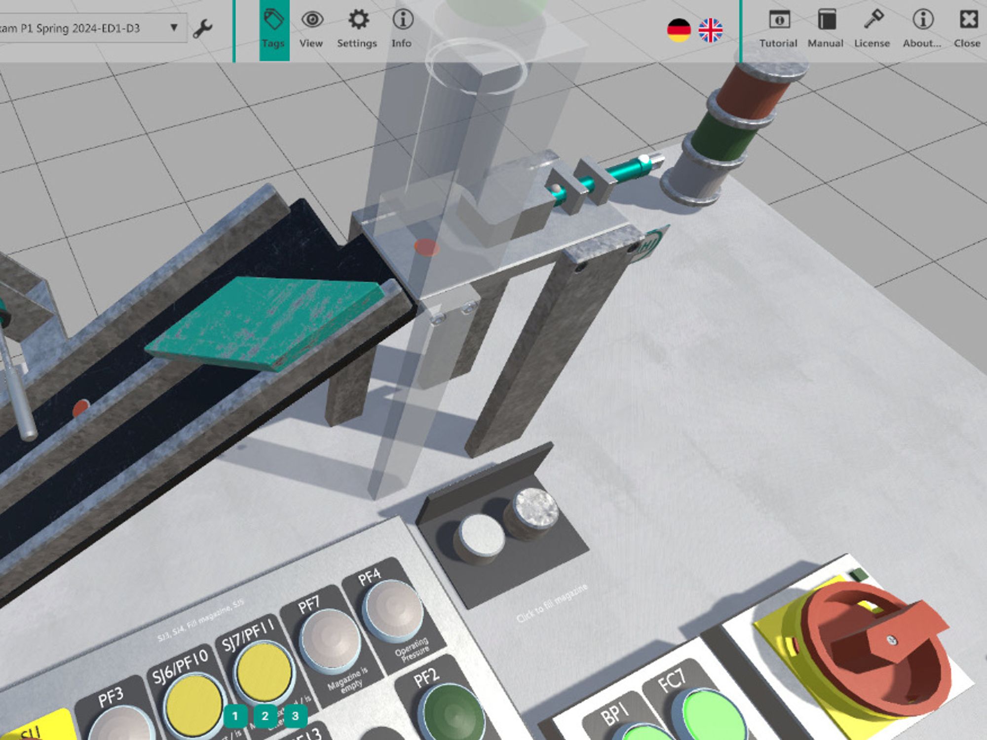 Mechatronic Simulation Wall, MHJ Software Mechatronic Simulation Wall, MHJ Software