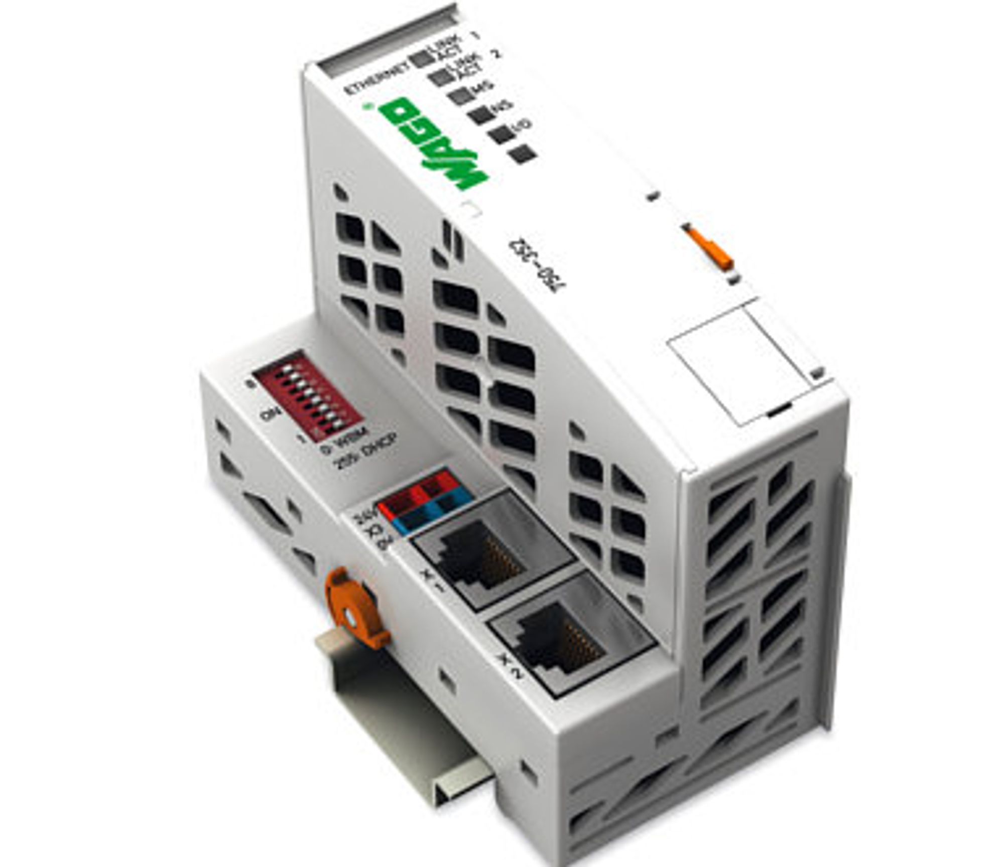 Wago, Ethernet-Koppler mit integriertem 2-Port-Switch Wago, Ethernet-Koppler mit integriertem 2-Port-Switch