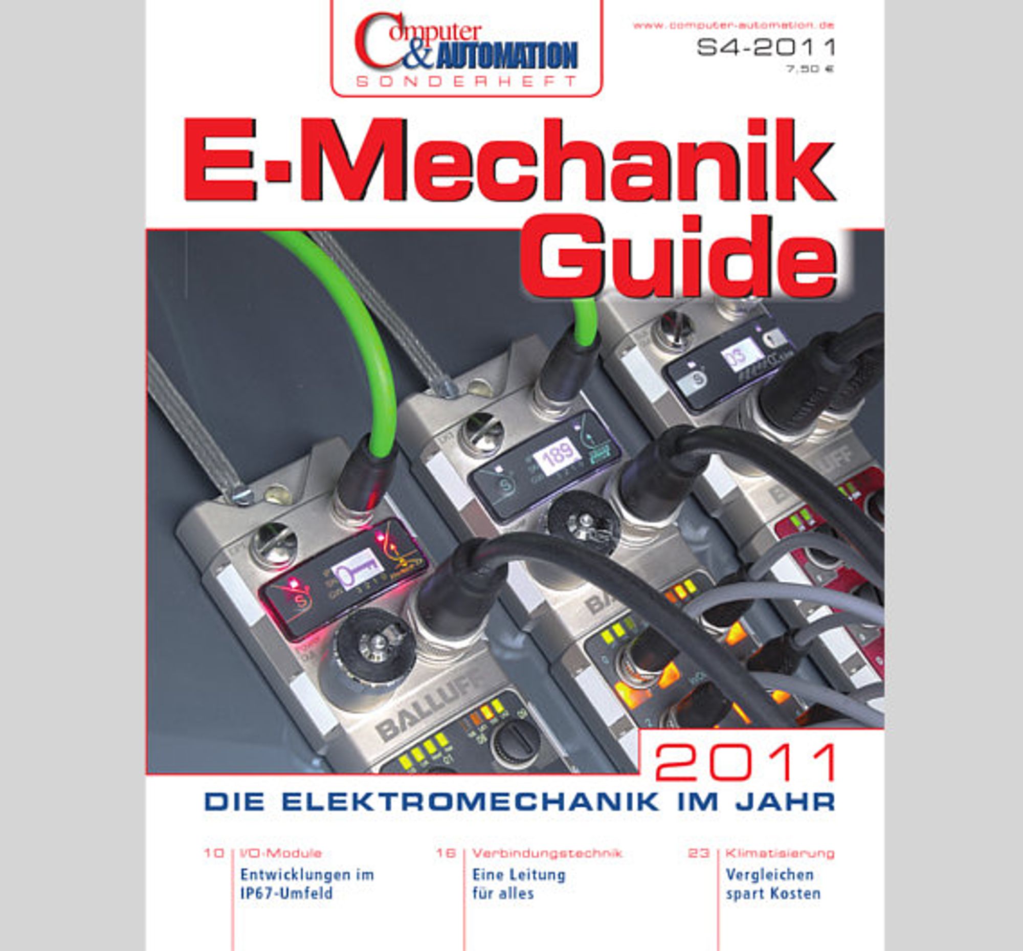 Computer&amp;AUTOMATION, cover picture E-Mechanics Guide/2011