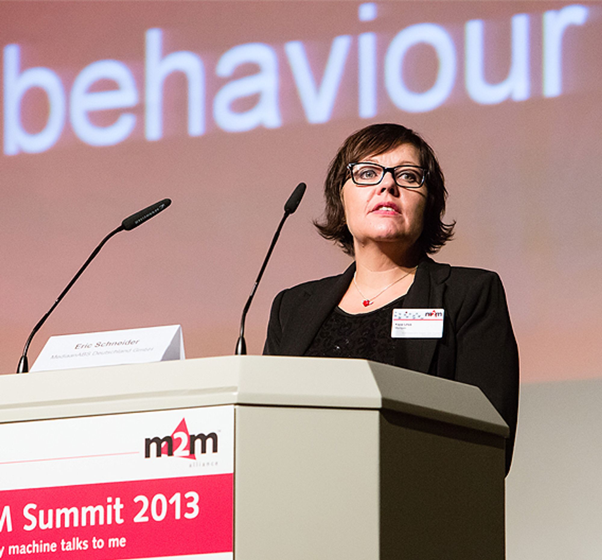 Kajsa Lilius, Head of Marketing bei Maingate, auf dem M2M Summit 2013