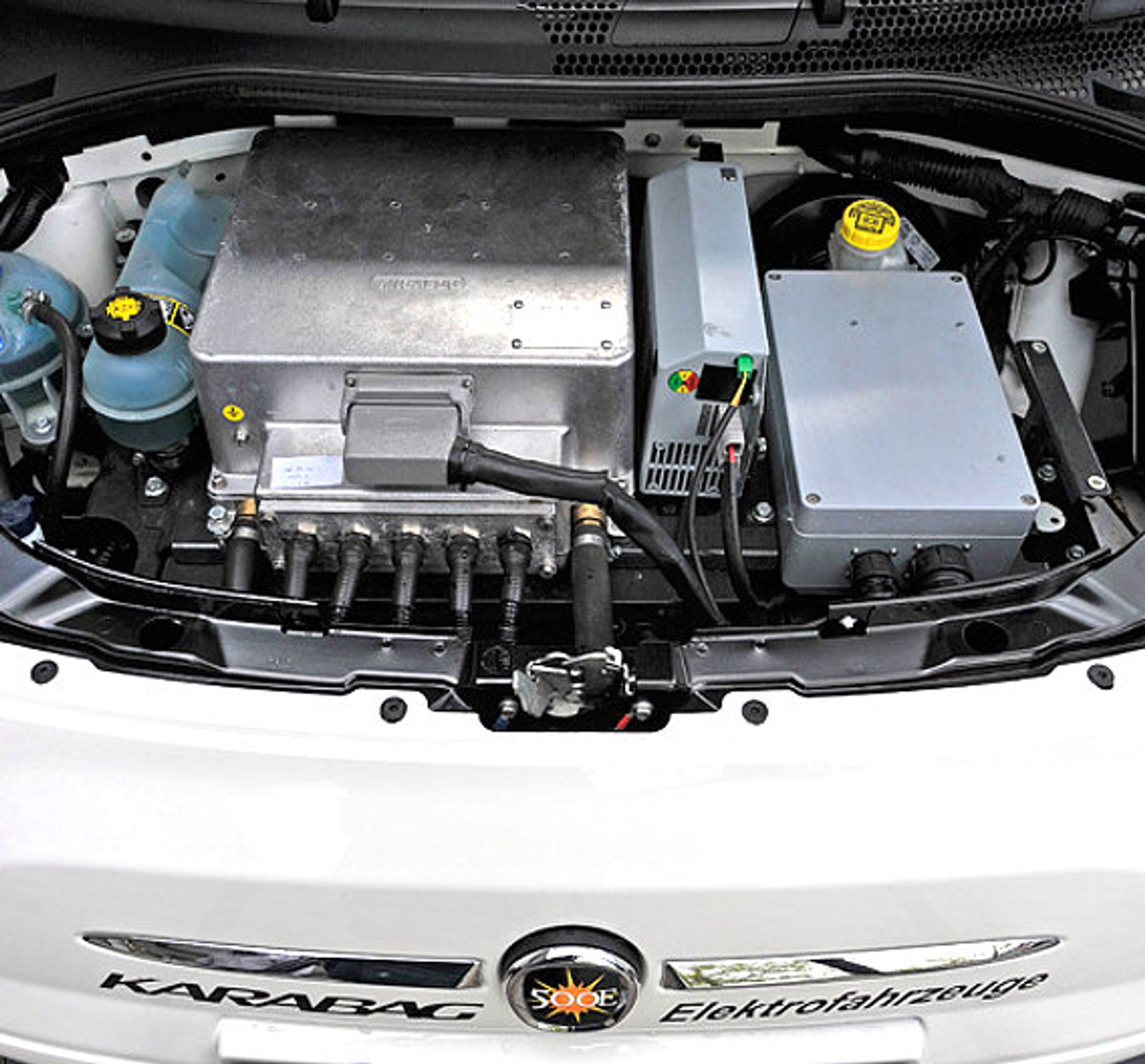Karabag-Fiat 500, Motorraum Karabag-Fiat 500, Motorraum