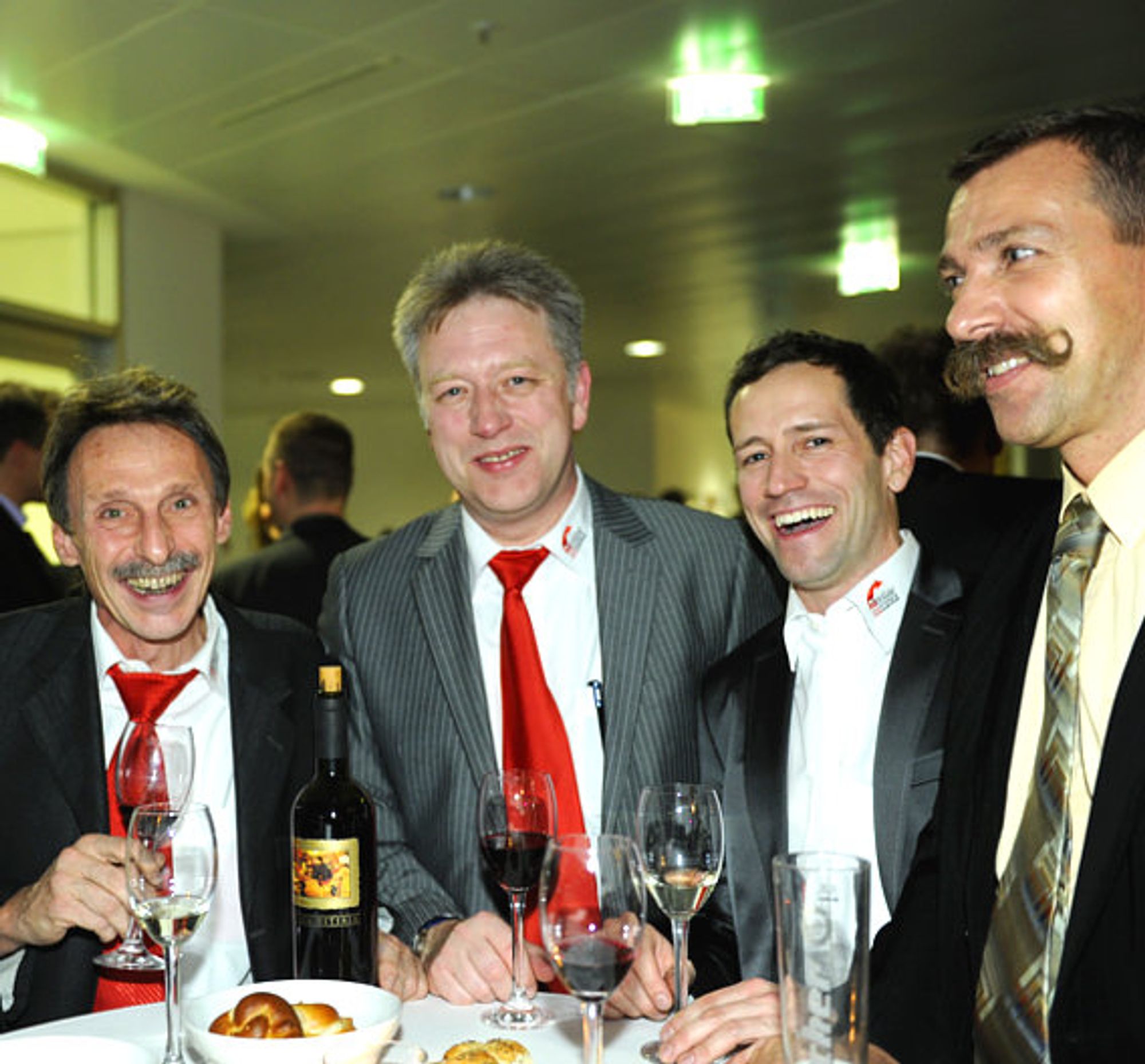 Hans Jürgen Hilscher, Peter Gödde, Armin Beck, Roland Mernberger (v.l.n.r.)