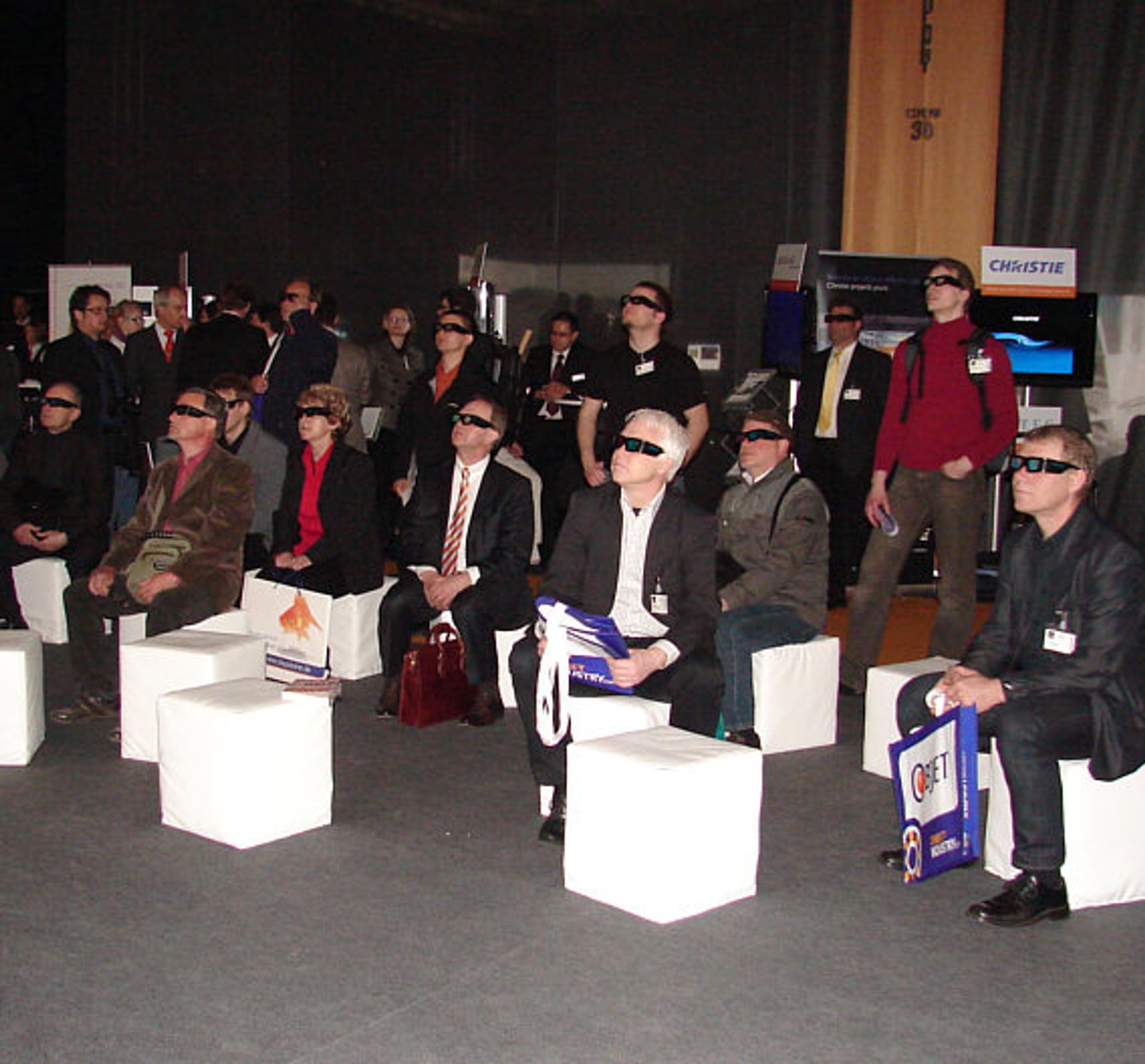 3D-Kino Besucher