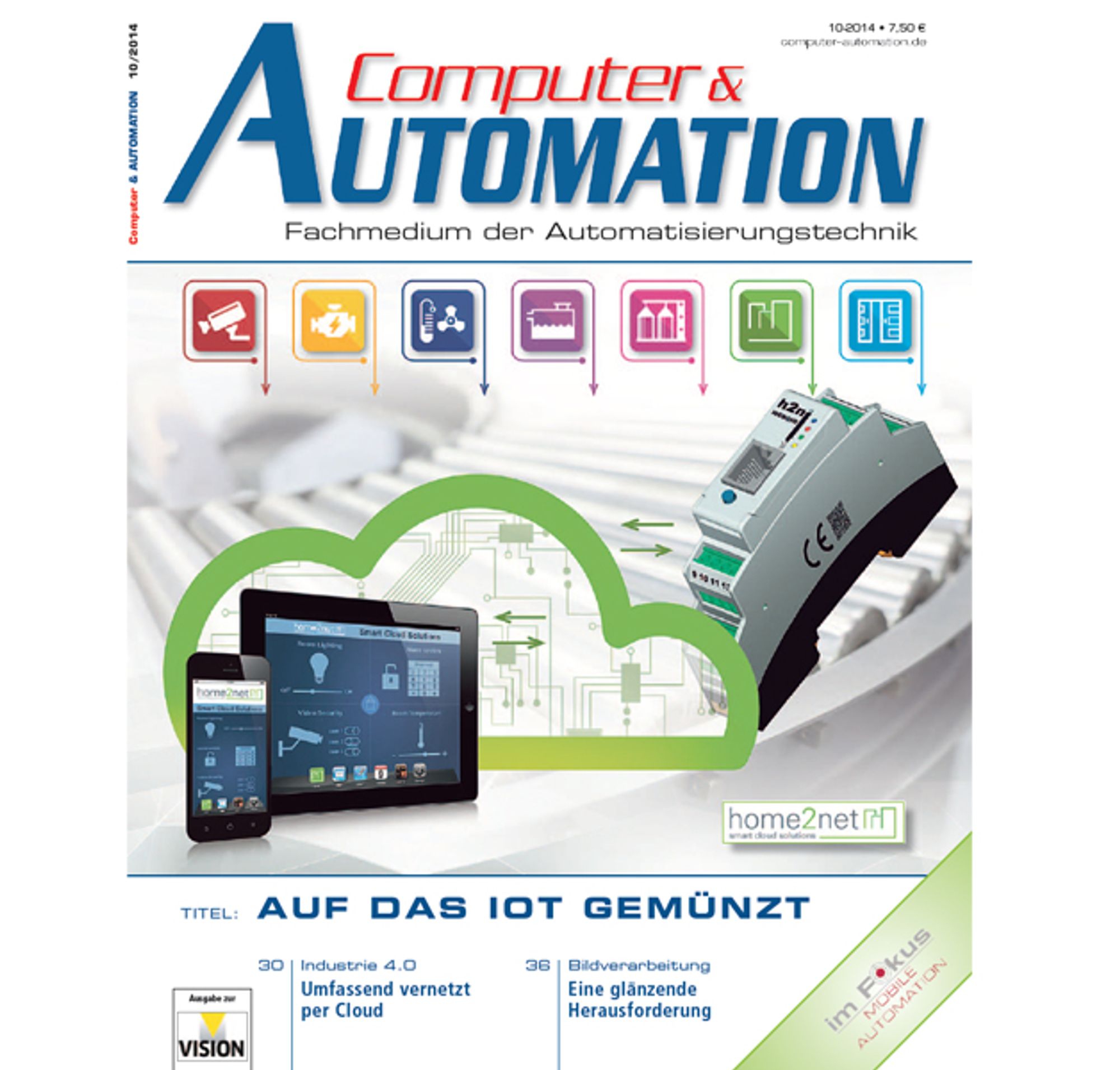 Cover picture of the October 2014 issue of Computer&amp;AUTOMATION
