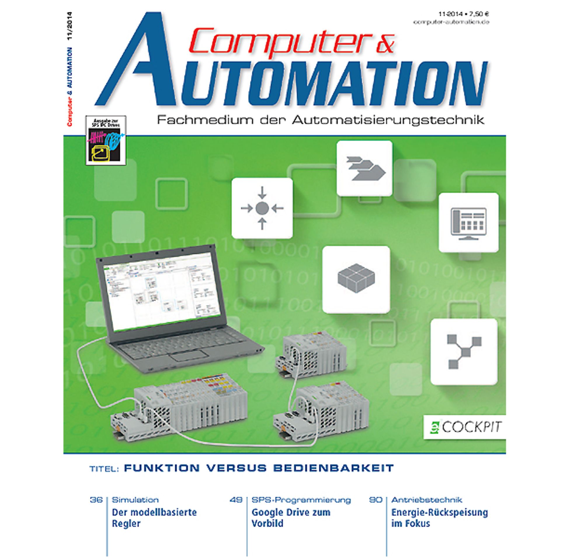 Cover picture of the November 2014 issue of Computer&amp;AUTOMATION