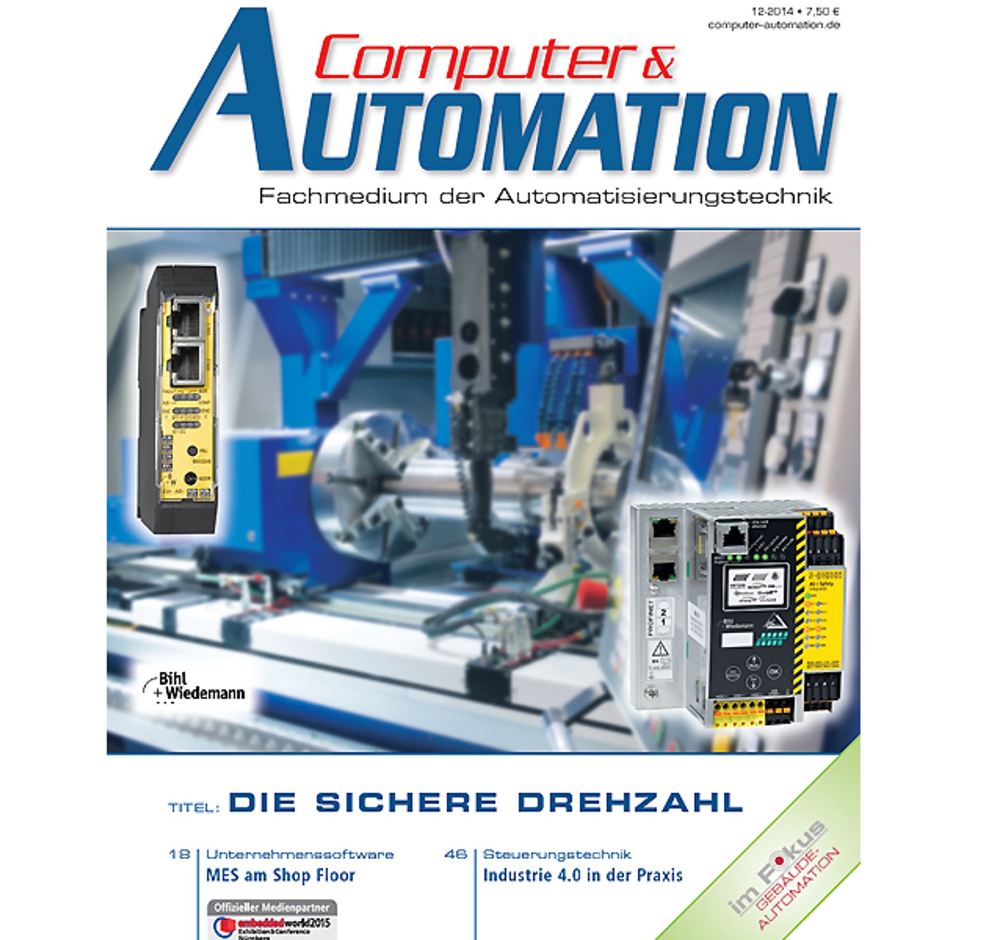 Cover picture of the December 2014 issue of Computer&amp;AUTOMATION