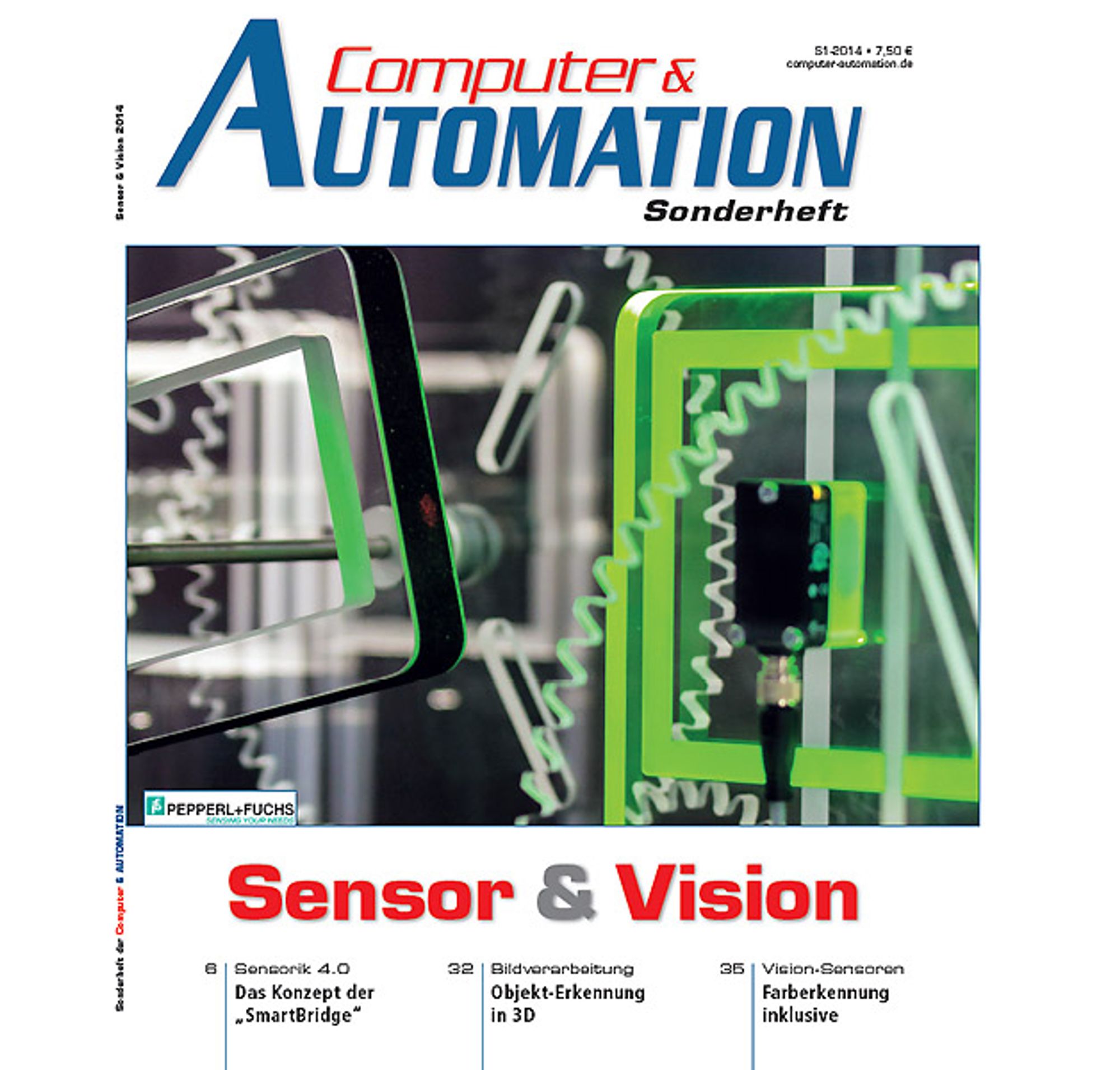 Cover picture of the special issue "Sensor&amp;Vision" in March 2014