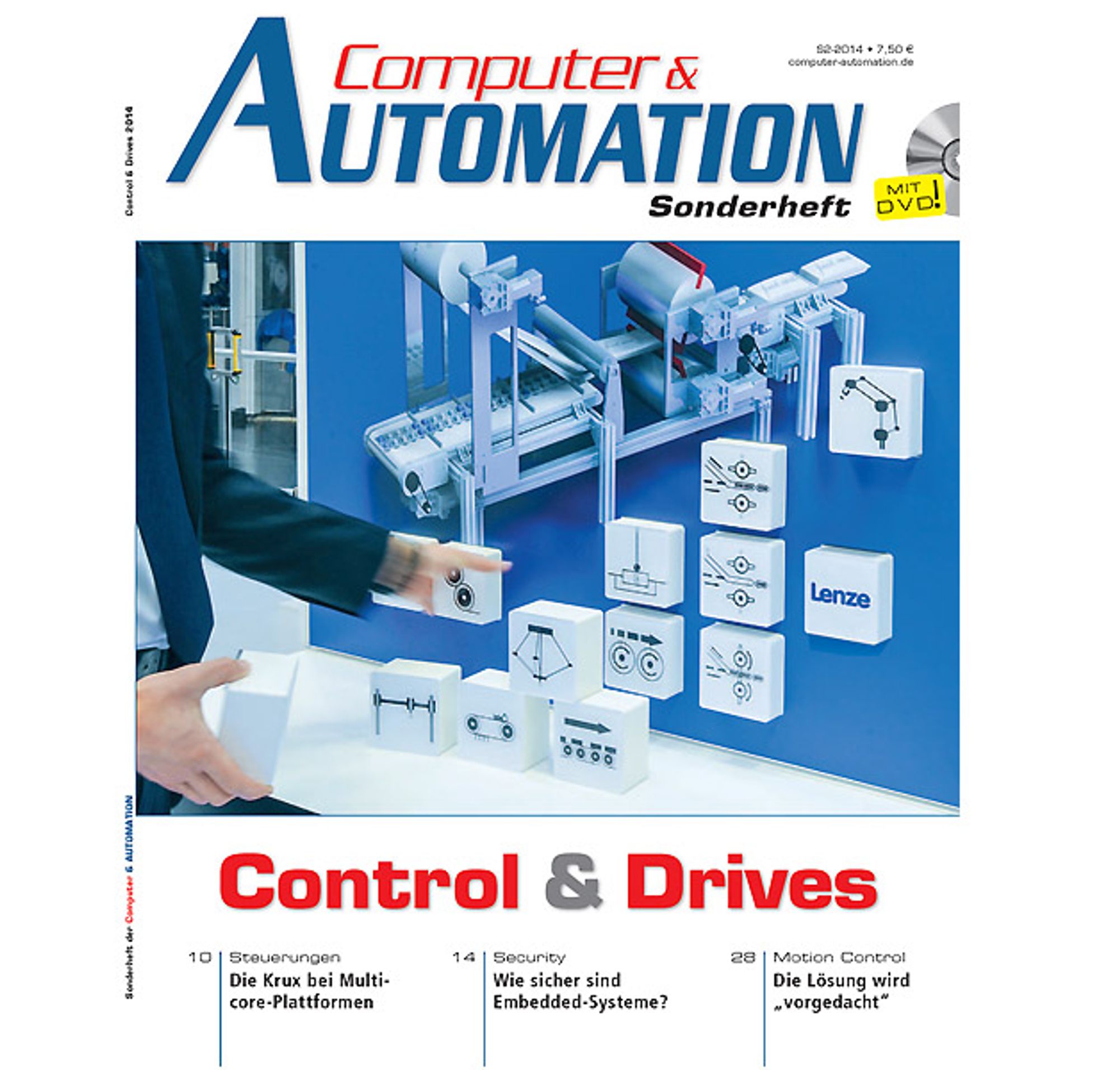 Cover picture of the special issue "Control&amp;Drives" of Computer&amp;AUTOMATION in June 2014