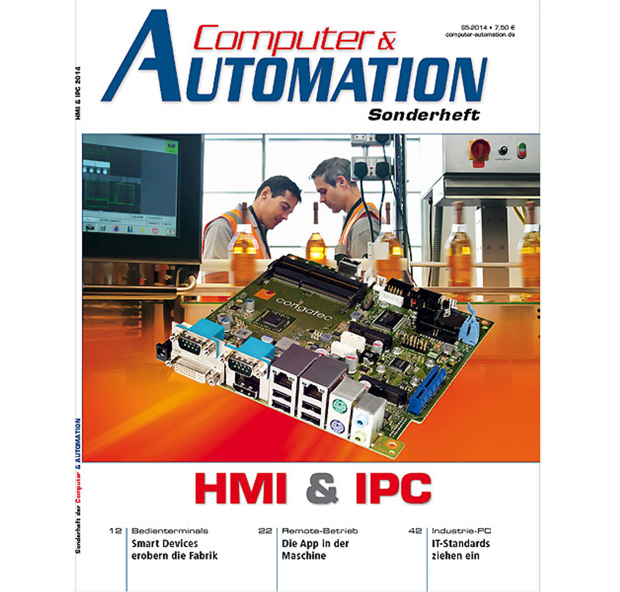 Cover picture of the special issue "HMI &amp; IPC" of Computer&amp;AUTOMATION in October 2014