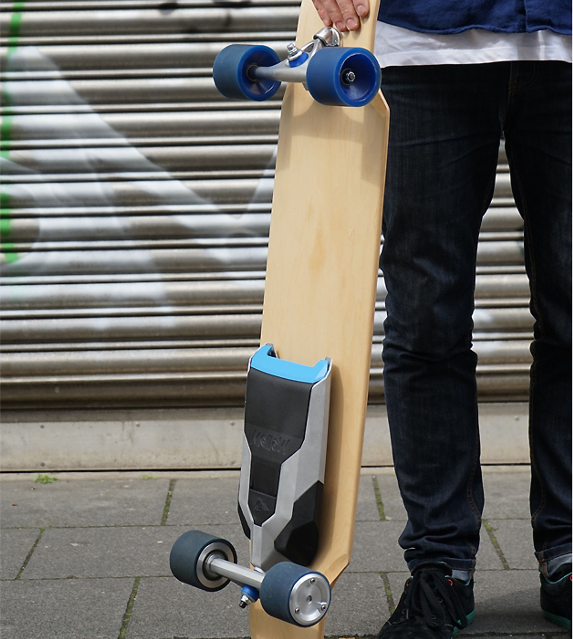 High-tech module on a longboard