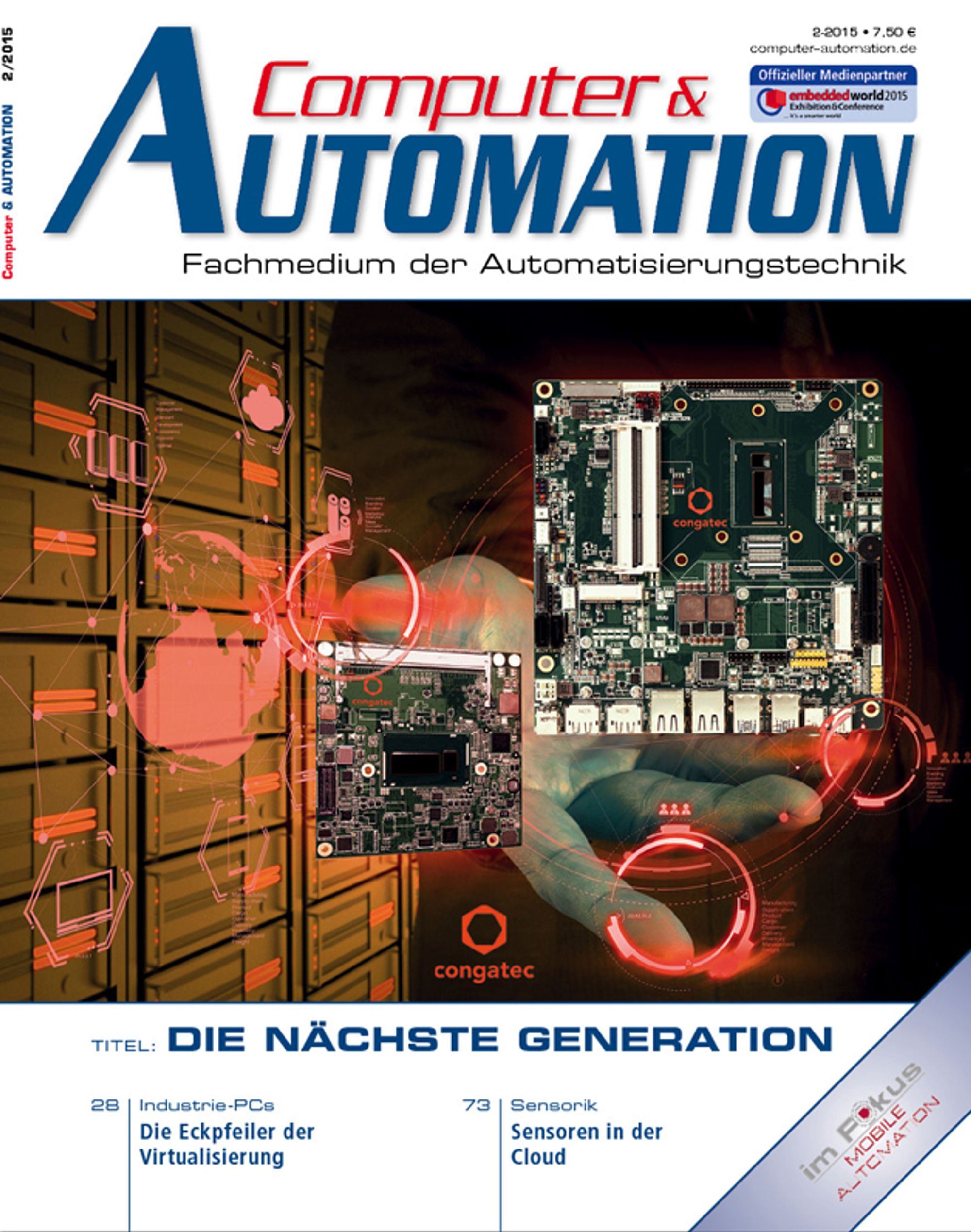 Cover picture of Computer&amp;AUTOMATION in February 2015 jpg
