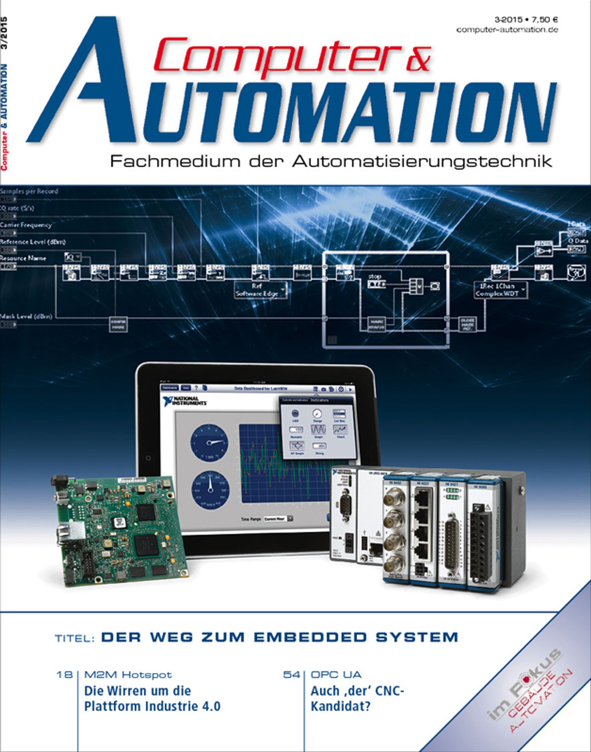Cover picture of Computer&amp;AUTOMATION in March 2015