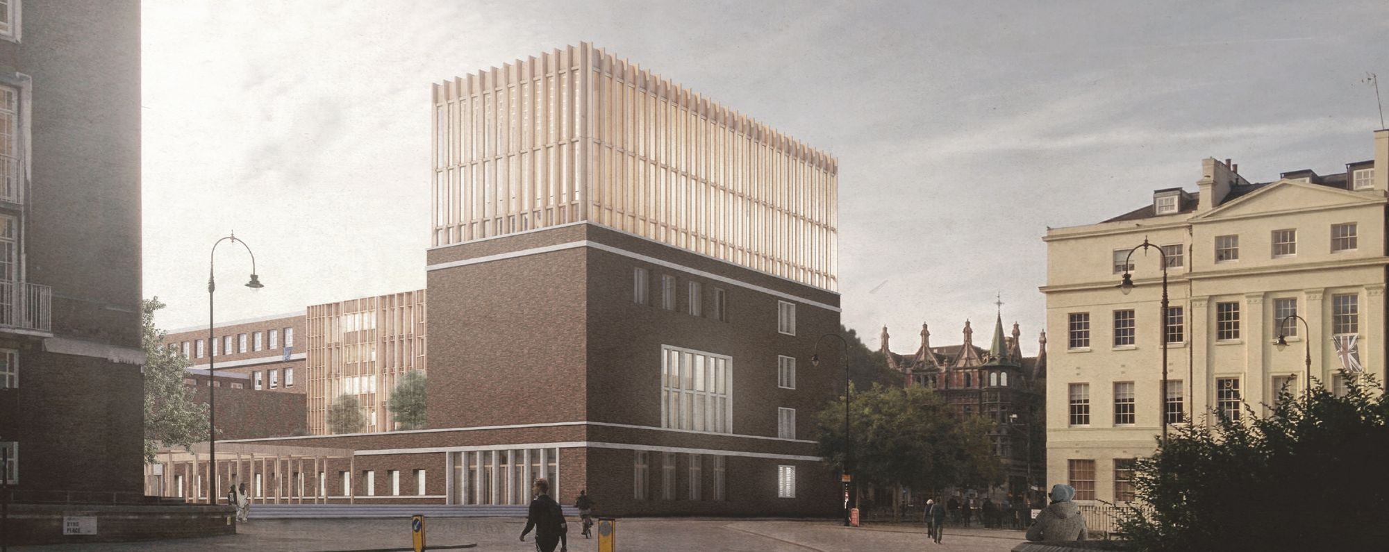 Vier Anerkennungen der Jury gingen an: Das New Bloomsbury College London der Technischen Universität Darmstadt (Foto: TU Darmstadt)
