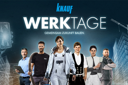 Bei den Knauf Werktagen bieten 17 Themenwelten zahlreiche Neuheiten und Know-how aus erster Hand (Foto: Knauf)