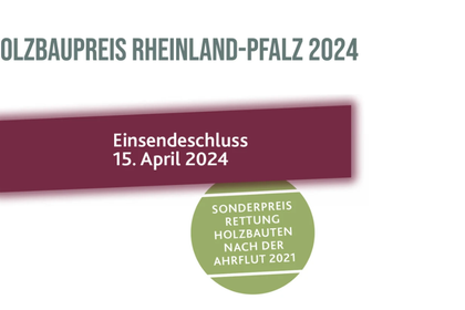 Auslobung Holzbaupreis Rheinland-Pfalz 2024