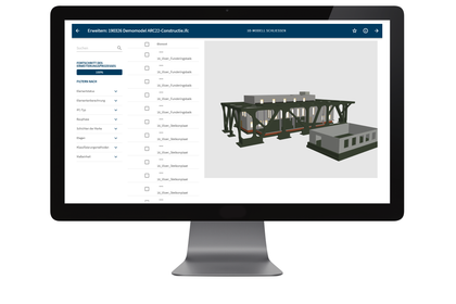 3D-Modell auf der Plattform madaster: Hier können Eigentümer die Bestandteile ihrer Immobilie dokumentieren, so dass die Bauteile und Materialien bei einem späteren Rückbau effizient wiederverwendet werden können (Foto: madaster)