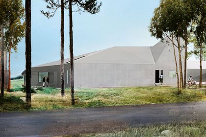 Das Dach ist weder ein Flachdach noch ein klassisches Steildach, sondern ein unregelmäßiges kristallines Gebilde mit Neigungswinkeln von 5 bis 73 Grad (Foto: CMA Cyrus Moser Architekten) Das Dach ist weder ein Flachdach noch ein klassisches Steildach, sondern ein unregelmäßiges kristallines Gebilde mit Neigungswinkeln von 5 bis 73 Grad (Foto: CMA Cyrus Moser Architekten)
