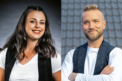 Zimmern Sabrina Simon aus Damscheid und Dachdecker René Gößling sind die beiden Gesichter der Dach + Holz 2022 Zimmern Sabrina Simon aus Damscheid und Dachdecker René Gößling sind die beiden Gesichter der Dach + Holz 2022