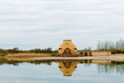 Vogelobservatorium 'T IJ 
ontwerp RO&amp;AD architecten en RAU met houten Zollinger-constructie