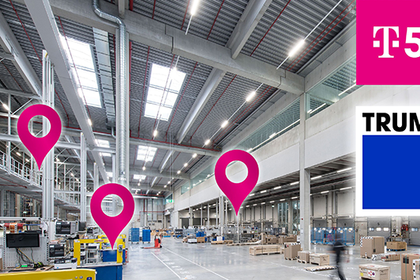 Telekom and Trumpf: Sales partnership for networked manufacturing with 5G and real-time positioning Telekom and Trumpf: Sales partnership for networked manufacturing with 5G and real-time positioning