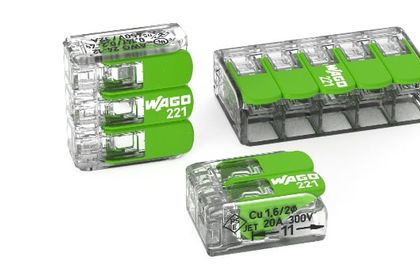 Wago, green connection terminal Wago, green connection terminal