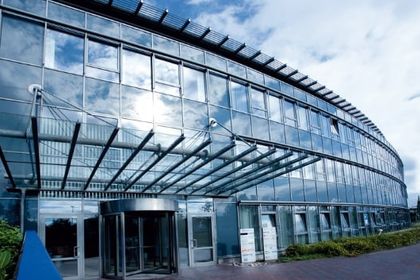 Basler main building in Ahrensburg.