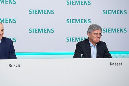 Roland Busch und Joe Kaeser, Siemens