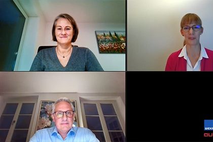 The SPS managers in a video interview