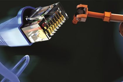 Industrial Ethernet cable and robot arm