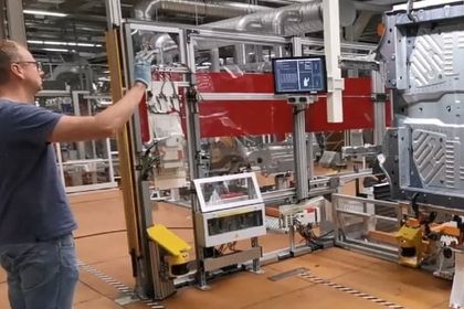Automobile production at Volkswagen in Zwickau