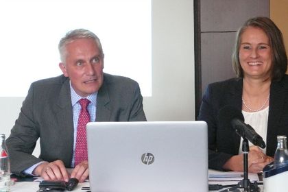 Martin Roschkowski and Sylke Schulz-Metzner at the pre-press conference for SPS IPC Drives 2017. Martin Roschkowski and Sylke Schulz-Metzner at the pre-press conference for SPS IPC Drives 2017.