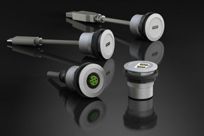 Georg Schlegel is expanding its range of 22.3 mm panel jacks with two USB-C components. The company is thus responding to the increasing spread of USB-C devices in the industrial sector.