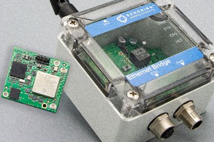 The "Echoring SoM" (left) and the "Echoring Ethernet Bridge" from R3 Communications