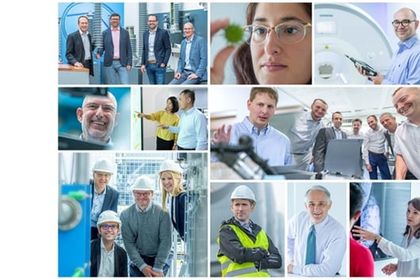 Collage of Siemens inventors of the year 2019 Collage of Siemens inventors of the year 2019