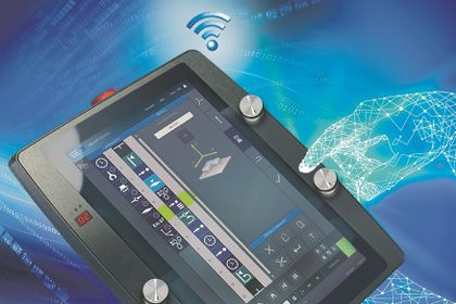 Das Handbediengerät HGW 1033-32 mit WLAN-Datenübertragung und weiteren Features.