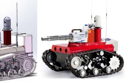 Electric disinfection robot