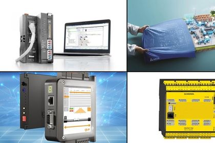 Image collage of control technology products Image collage of control technology products