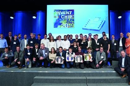 The winners and well-wishers of the 'Invent a Chip 2019' competition