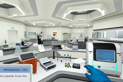 Laboratory in VR glasses: Labster and Google have ported laboratory simulation software to the VR platform Daydream. Laboratory in VR glasses: Labster and Google have ported laboratory simulation software to the VR platform Daydream.