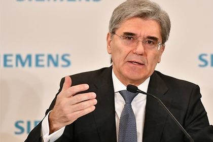 Joe Kaeser in January 2019 at the presentation of Siemens' quarterly figures Joe Kaeser in January 2019 at the presentation of Siemens' quarterly figures